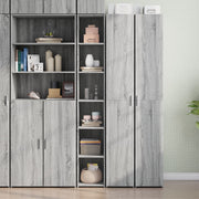 Hoge kast 30x41x185 cm grijs bewerkt hout