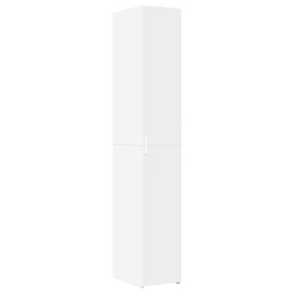 Opbergkast smal 30x42,5x225 cm bewerkt hout wit