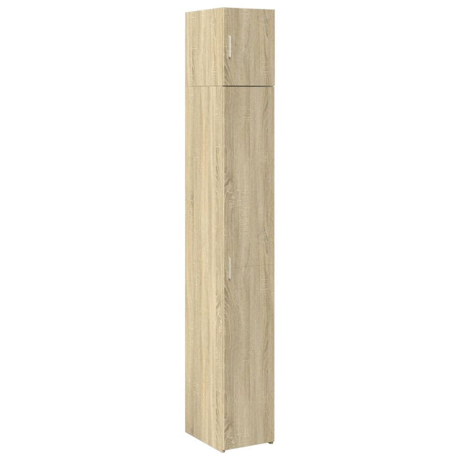 Opbergkast smal 30x42,5x225 cm bewerkt hout sonoma eikenkleurig