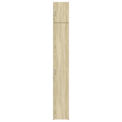 Opbergkast smal 30x42,5x225 cm bewerkt hout sonoma eikenkleurig