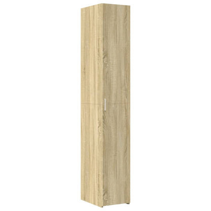 Opbergkast smal 30x42,5x225 cm bewerkt hout sonoma eikenkleurig