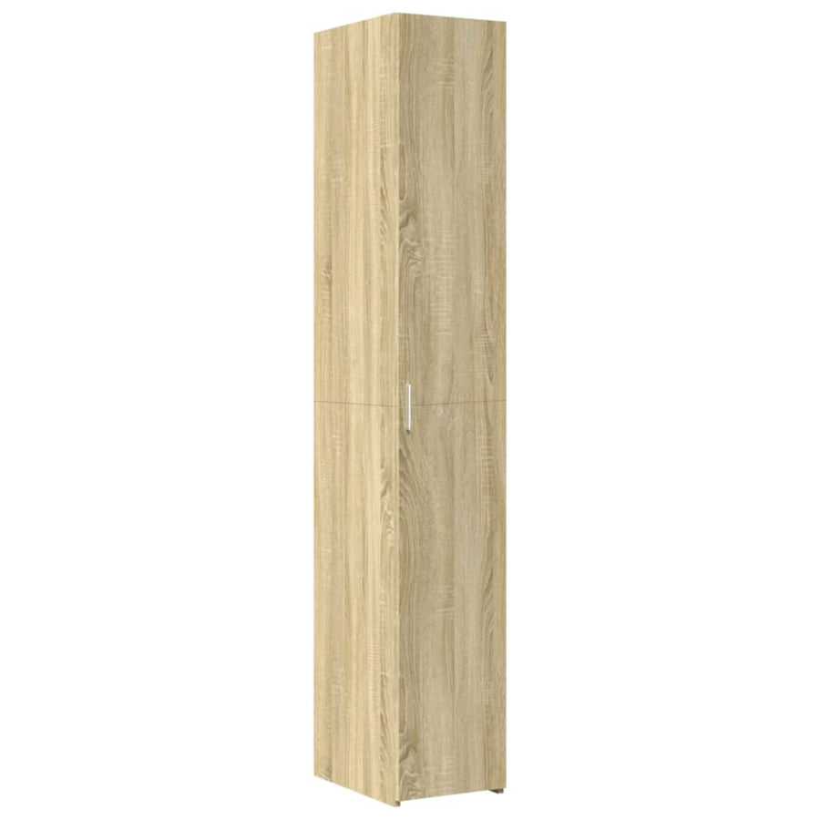 Opbergkast smal 30x42,5x225 cm bewerkt hout sonoma eikenkleurig