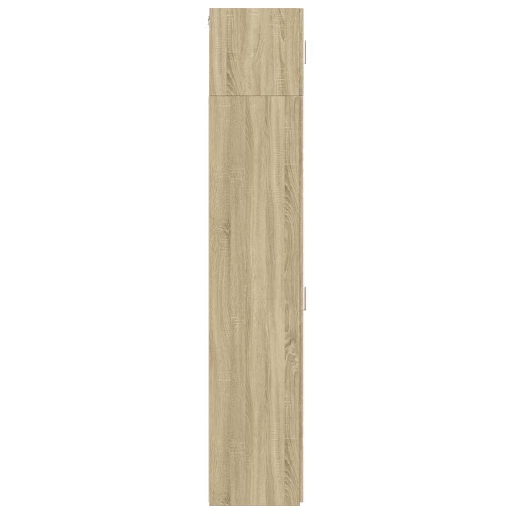 Opbergkast smal 30x42,5x225 cm bewerkt hout sonoma eikenkleurig