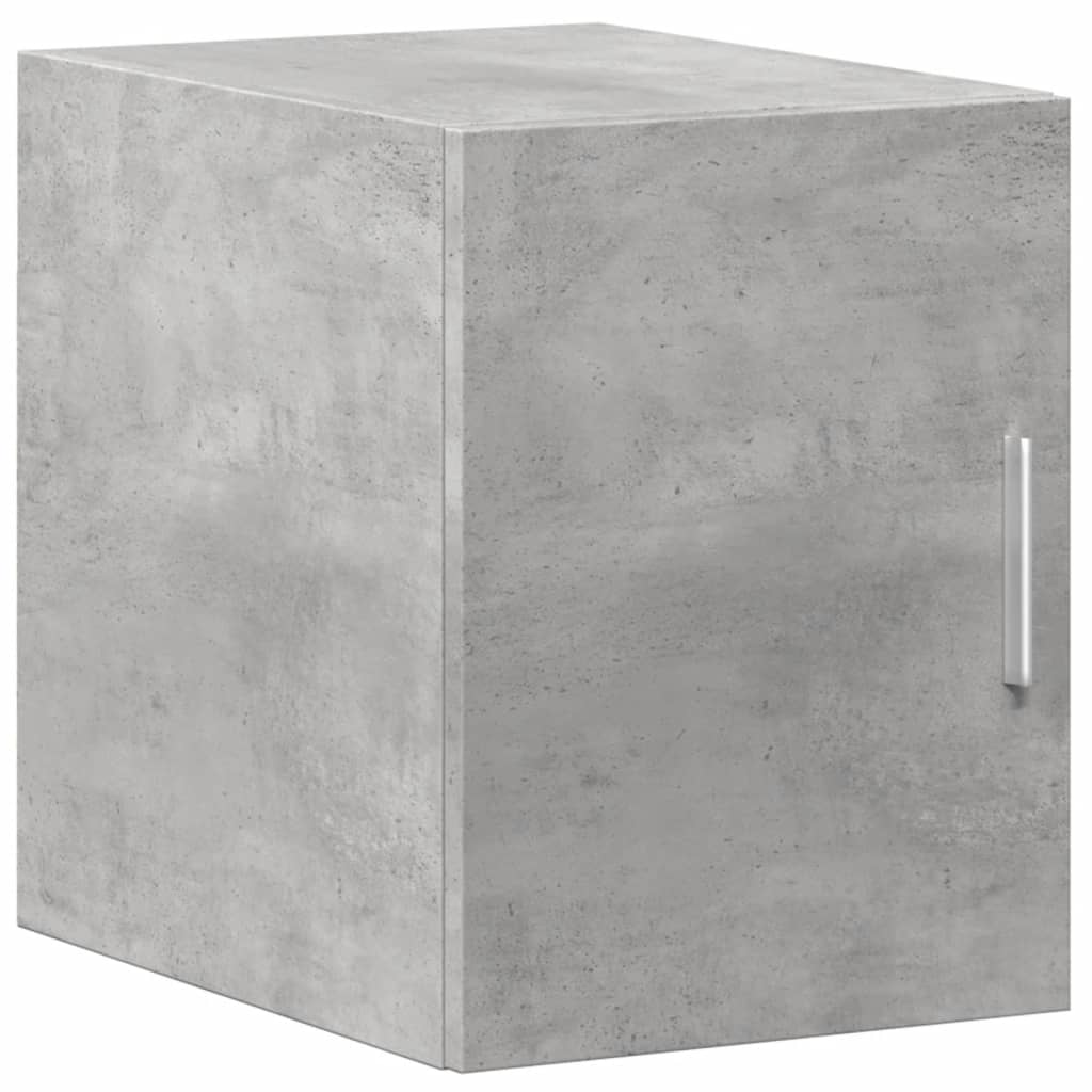 Opbergkast smal 30x42,5x225 cm bewerkt hout betongrijs