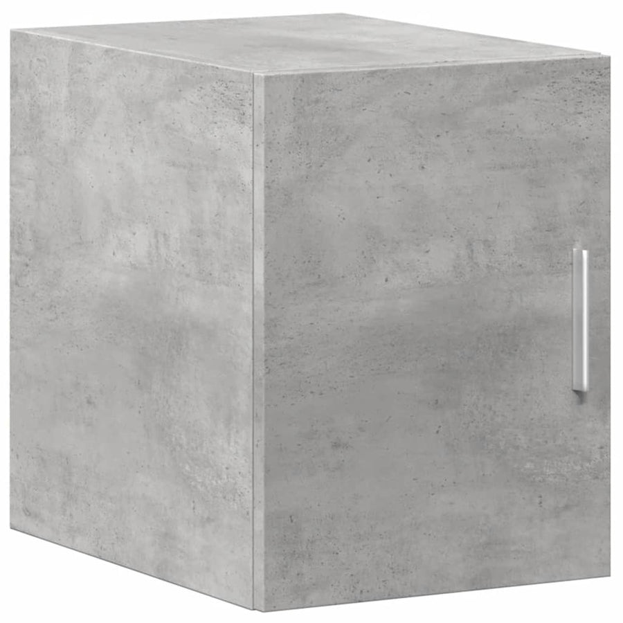 Opbergkast smal 30x42,5x225 cm bewerkt hout betongrijs