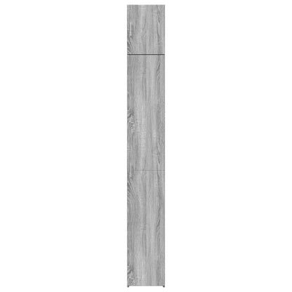 Opbergkast smal 30x42,5x225 cm bewerkt hout grijs sonoma eiken