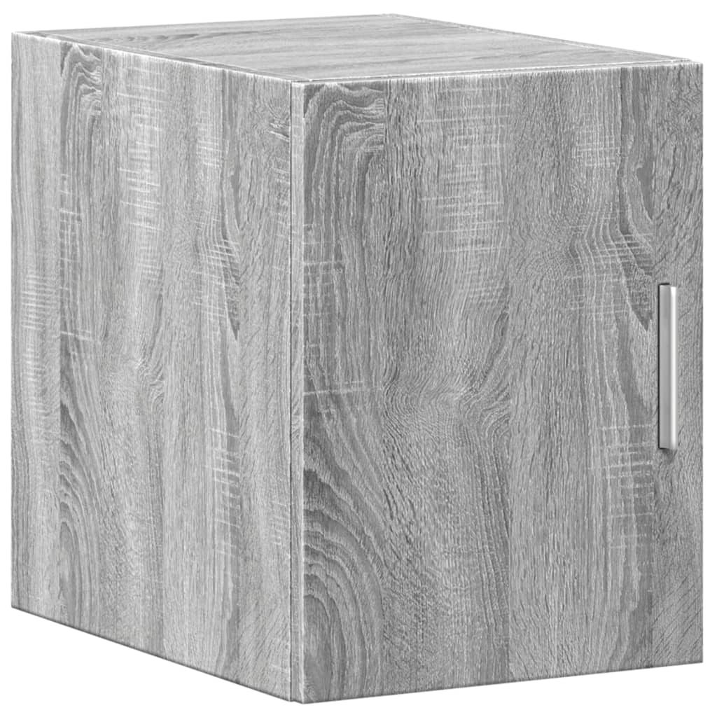 Opbergkast smal 30x42,5x225 cm bewerkt hout grijs sonoma eiken