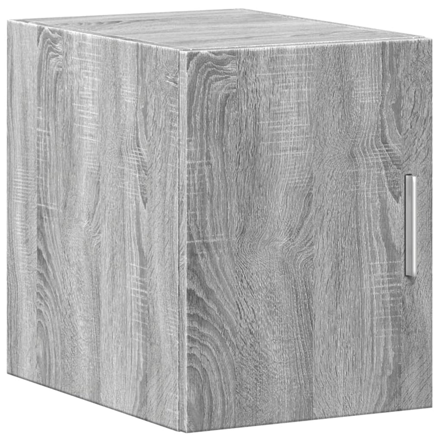 Opbergkast smal 30x42,5x225 cm bewerkt hout grijs sonoma eiken