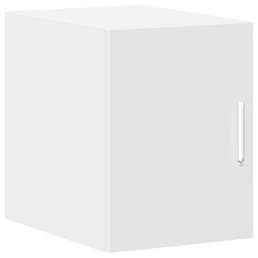 Opbergkast smal 30x42,5x225 cm bewerkt hout wit