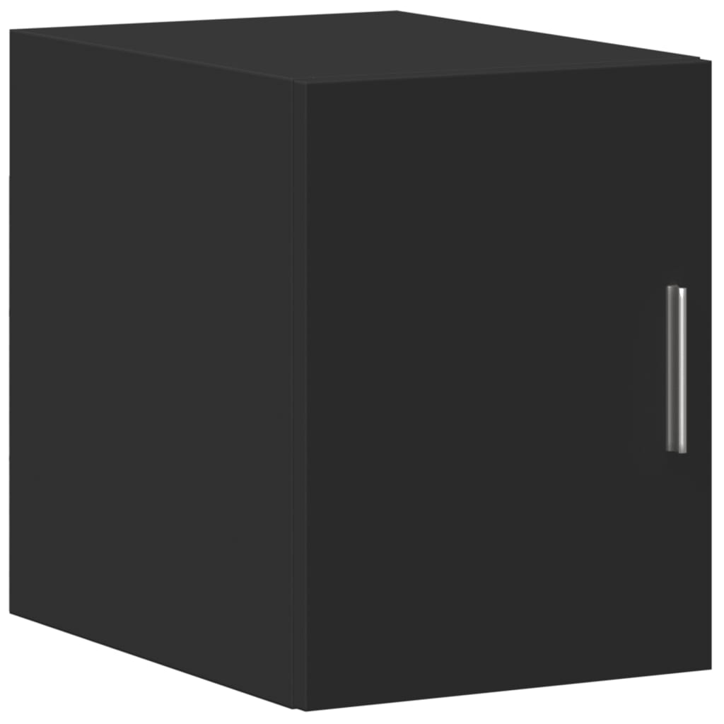 Opbergkast smal 30x42,5x225 cm bewerkt hout zwart