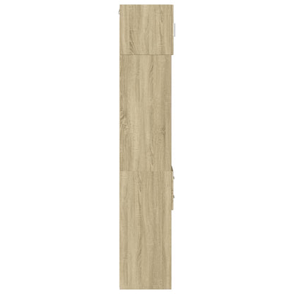 Opbergkast smal 30x42,5x225 cm bewerkt hout sonoma eikenkleurig