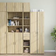 Opbergkast smal 30x42,5x225 cm bewerkt hout sonoma eiken