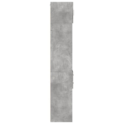 Opbergkast smal 30x42,5x225 cm bewerkt hout betongrijs