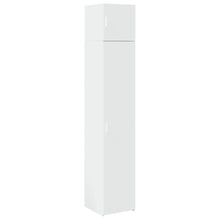 Opbergkast Smal 40X42,5X225 Cm Bewerkt Hout Wit