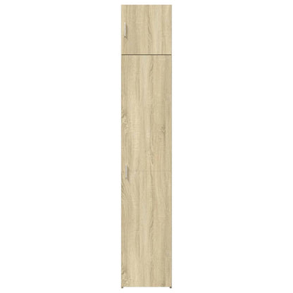 Opbergkast Smal 40X42,5X225 Cm Bewerkt Hout Kleurig Sonoma eiken