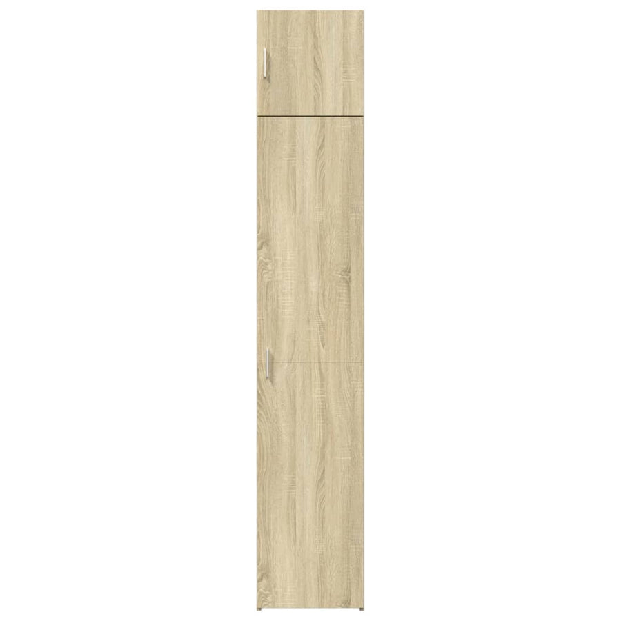 Opbergkast Smal 40X42,5X225 Cm Bewerkt Hout Kleurig Sonoma eiken