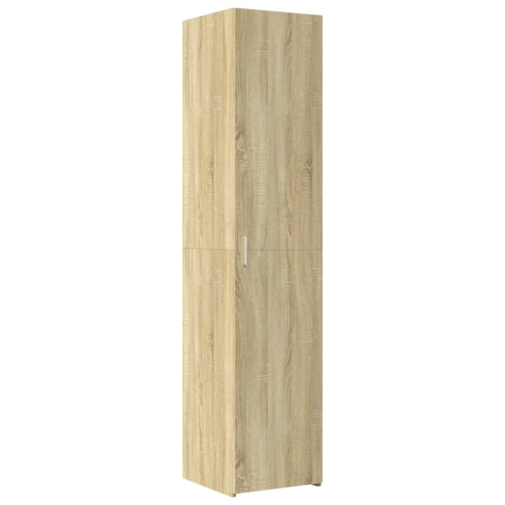Opbergkast Smal 40X42,5X225 Cm Bewerkt Hout Kleurig Sonoma eiken