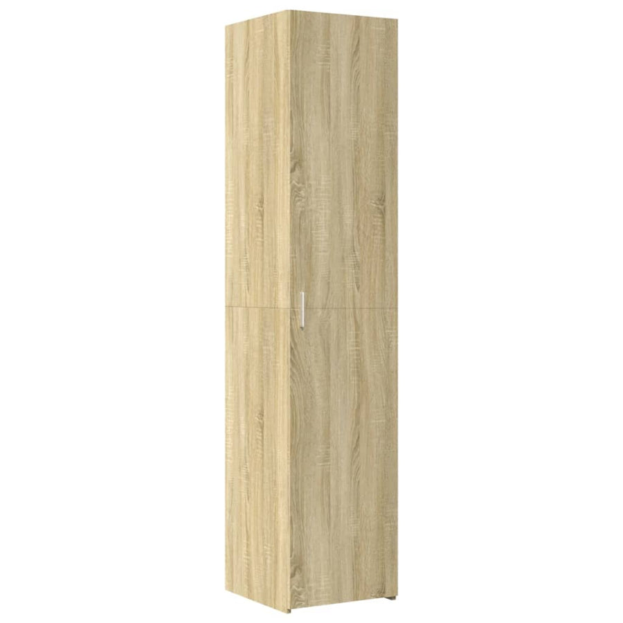 Opbergkast Smal 40X42,5X225 Cm Bewerkt Hout Kleurig Sonoma eiken