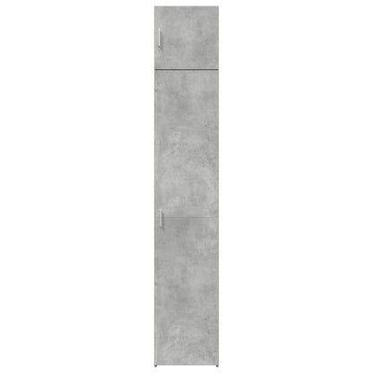 Opbergkast Smal 40X42,5X225 Cm Bewerkt Hout 1 40 x 42.5 x 225 cm Betongrijs