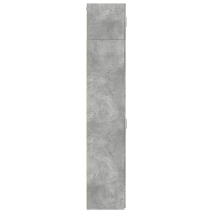 Opbergkast Smal 40X42,5X225 Cm Bewerkt Hout 1 40 x 42.5 x 225 cm Betongrijs
