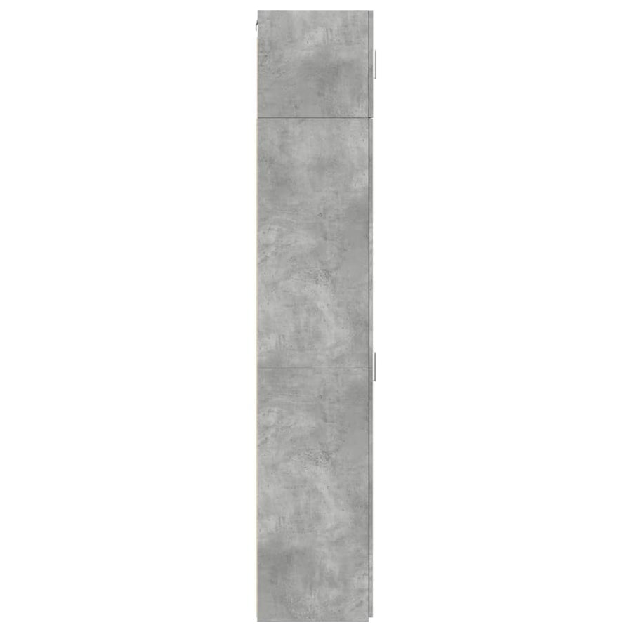 Opbergkast Smal 40X42,5X225 Cm Bewerkt Hout 1 40 x 42.5 x 225 cm Betongrijs