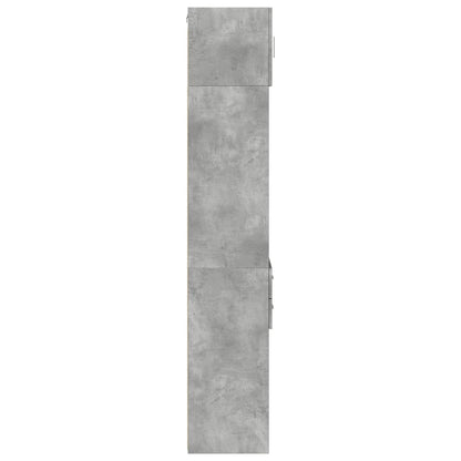 Opbergkast Smal 40X42,5X225 Cm Bewerkt Hout 1 40 x 42.5 x 225 cm Betongrijs