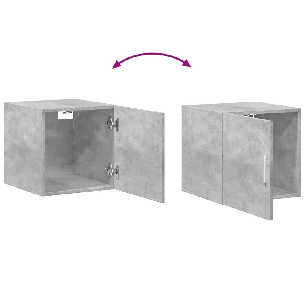 Opbergkast Smal 40X42,5X225 Cm Bewerkt Hout 1 40 x 42.5 x 225 cm Betongrijs