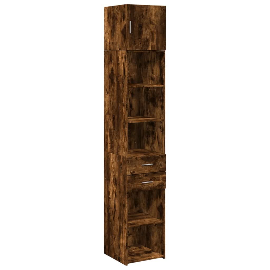 Opbergkast Smal 40X42,5X225 Cm Bewerkt Hout Kleur 1