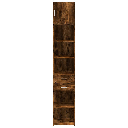 Opbergkast Smal 40X42,5X225 Cm Bewerkt Hout Kleur 1