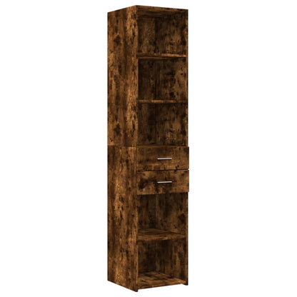 Opbergkast Smal 40X42,5X225 Cm Bewerkt Hout Kleur 1