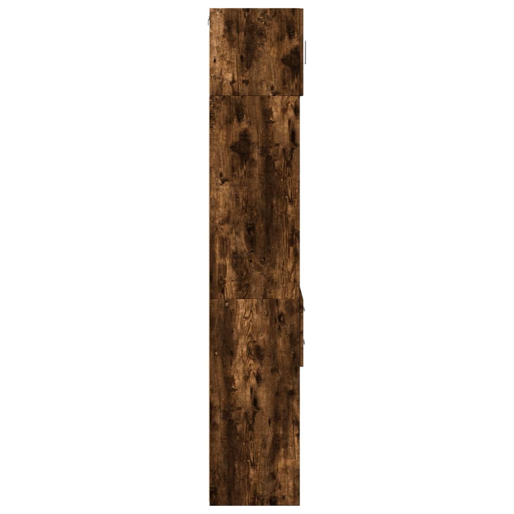 Opbergkast Smal 40X42,5X225 Cm Bewerkt Hout Kleur 1