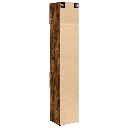 Opbergkast Smal 40X42,5X225 Cm Bewerkt Hout Kleur 1