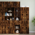 Opbergkast Smal 40X42,5X225 Cm Bewerkt Hout Kleur 1