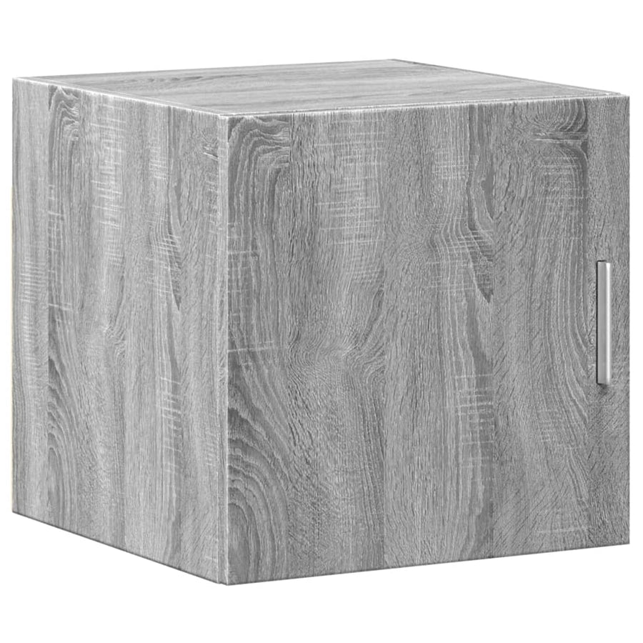 Opbergkast smal 40x42,5x225 cm bewerkt hout grijs sonoma eiken