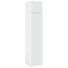 Opbergkast Smal 45X42,5X225 Cm Bewerkt Hout Wit