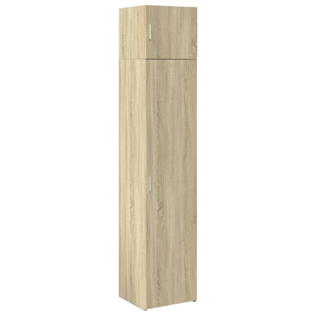 Opbergkast Smal 45X42,5X225 Cm Bewerkt Hout Kleurig Sonoma eiken