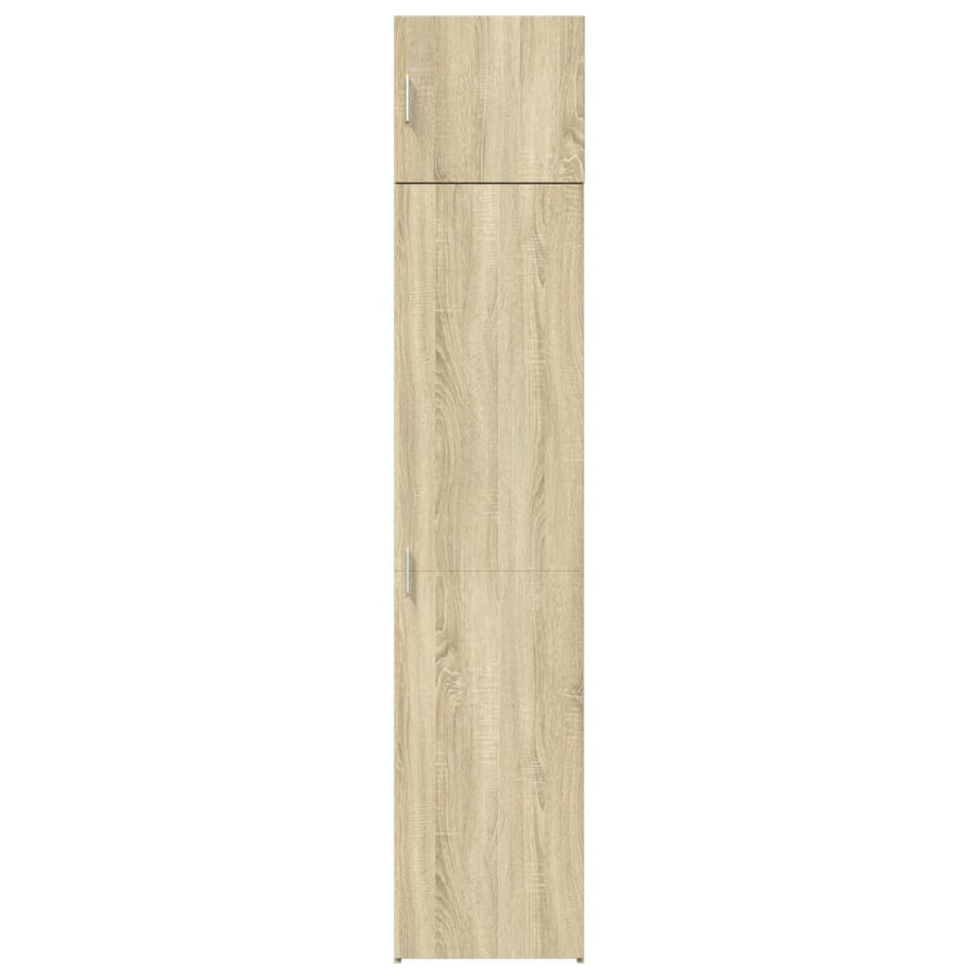 Opbergkast Smal 45X42,5X225 Cm Bewerkt Hout Kleurig Sonoma eiken