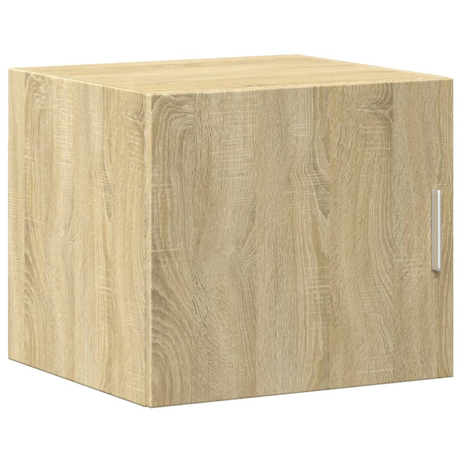 Opbergkast Smal 45X42,5X225 Cm Bewerkt Hout Kleurig Sonoma eiken