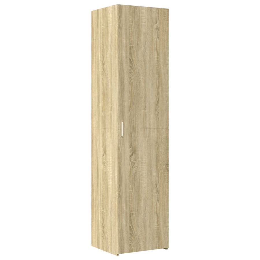 Opbergkast Smal 45X42,5X225 Cm Bewerkt Hout Kleurig Sonoma eiken