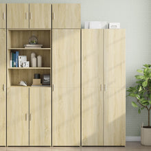 Opbergkast Smal 45X42,5X225 Cm Bewerkt Hout Kleurig Sonoma eiken