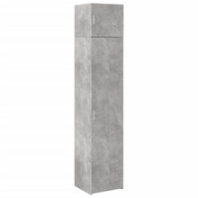Opbergkast smal 45x42,5x225 cm bewerkt hout betongrijs