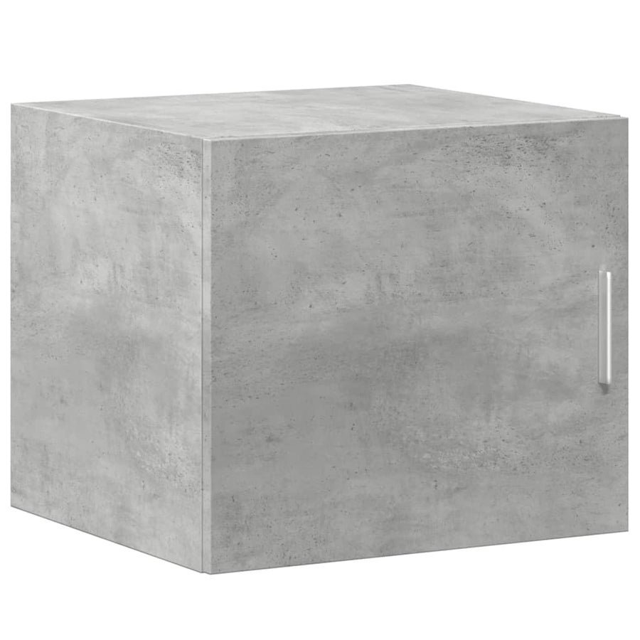 Opbergkast smal 45x42,5x225 cm bewerkt hout betongrijs