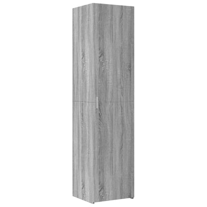 Opbergkast smal 45x42,5x225 cm bewerkt hout grijs sonoma eiken