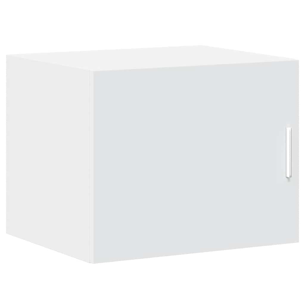 Opbergkast Smal 50X42,5X225 Cm Bewerkt Hout Wit