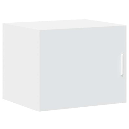Opbergkast Smal 50X42,5X225 Cm Bewerkt Hout Wit