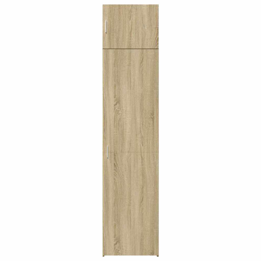 Opbergkast Smal 50X42,5X225 Cm Bewerkt Hout Kleurig Sonoma eiken