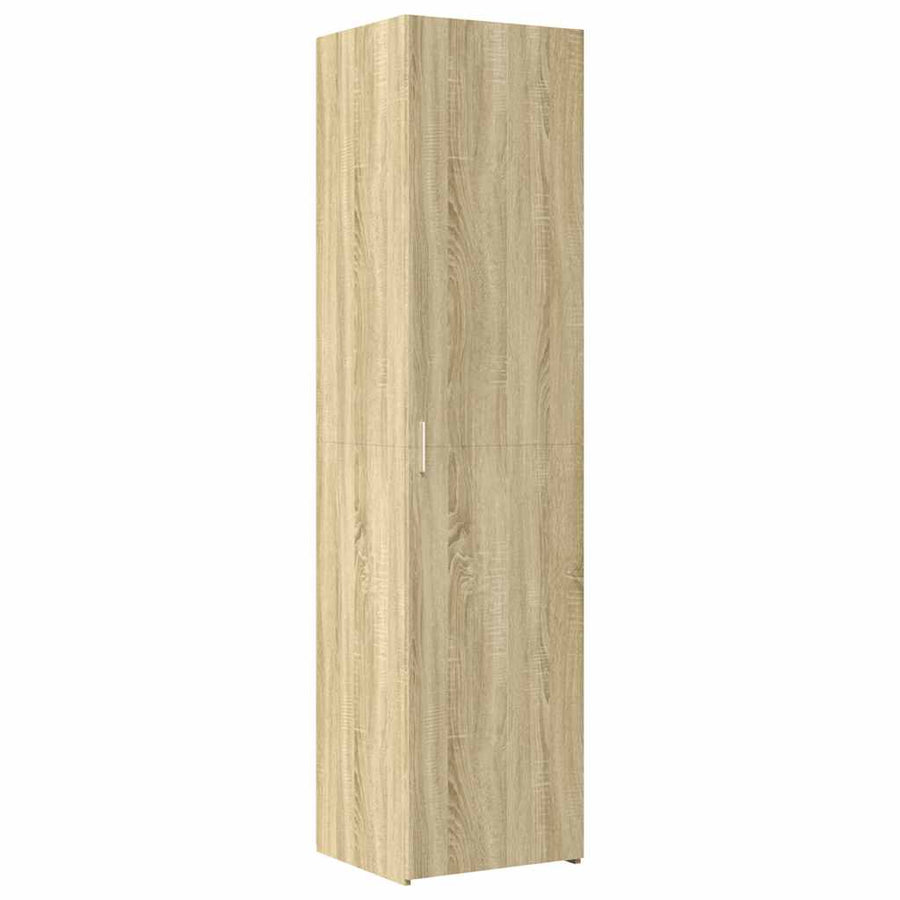 Opbergkast Smal 50X42,5X225 Cm Bewerkt Hout Kleurig Sonoma eiken