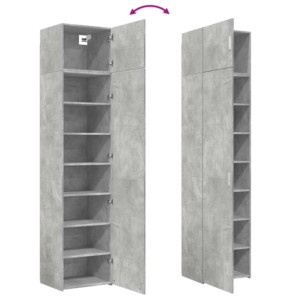 Opbergkast Smal 50X42,5X225 Cm Bewerkt Hout 1