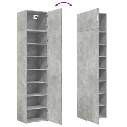 Opbergkast Smal 50X42,5X225 Cm Bewerkt Hout 1