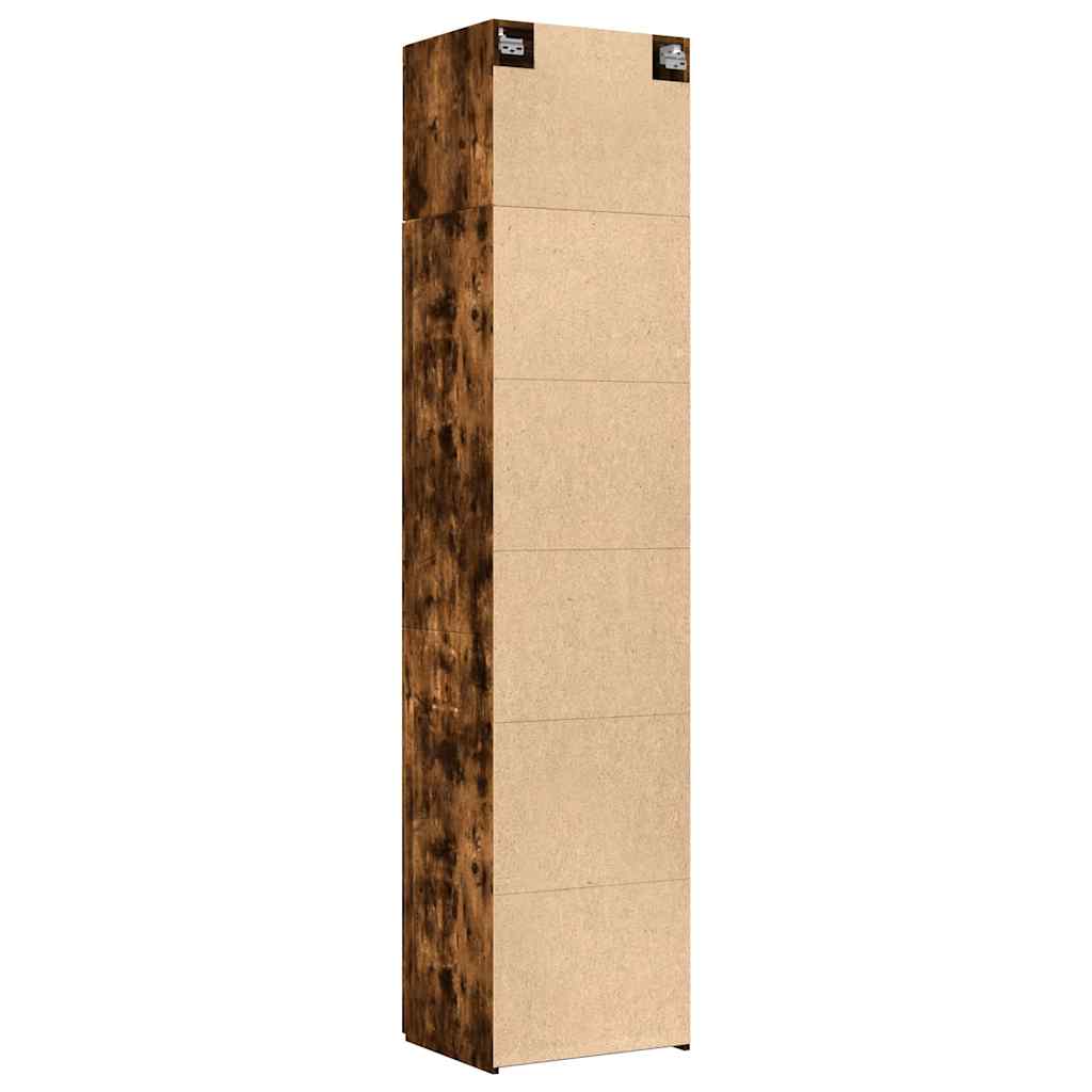 Opbergkast Smal 50X42,5X225 Cm Bewerkt Hout Kleur 1